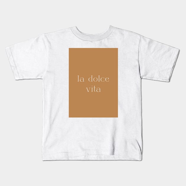 La dolce vita Kids T-Shirt by calamarisky